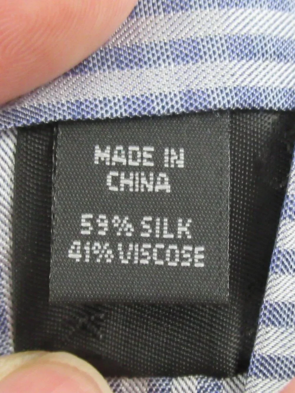 Calvin Klein Men's 3'' Silk Blend Neck Tie, Blue Denim Gingham , One Size